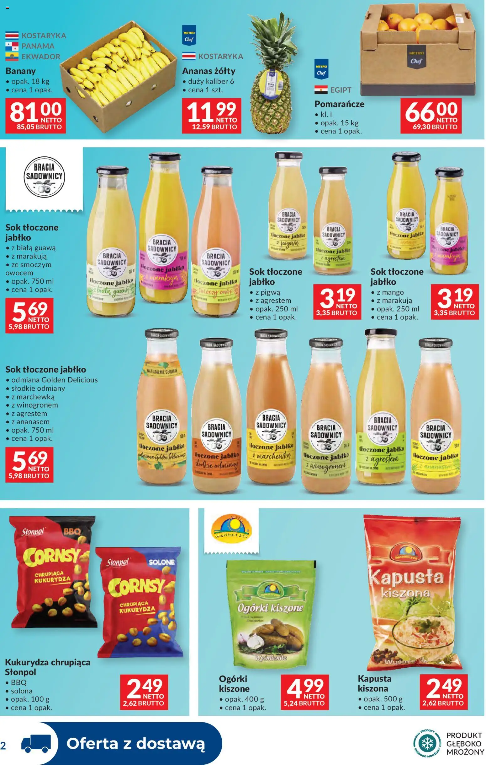 Makro gazetka - Dystrybucja do sklepów od 07.07.2026 | Strona: 2 | Produkty: Guawa, Kukurydza, Sok, Pomarańcze