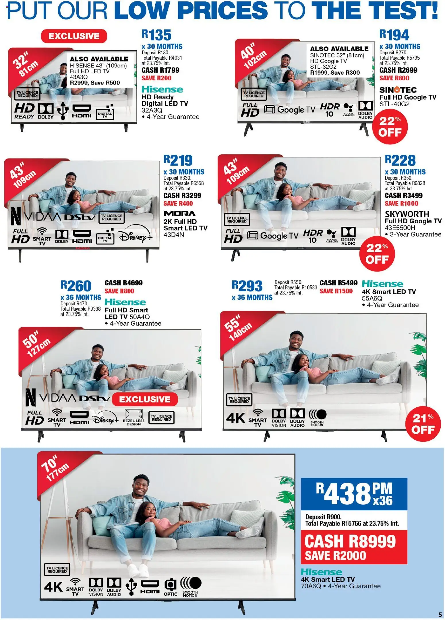 New OK Furniture catalogue – valid from 09.03.2026 | Page: 5 | Products: Audio, TV