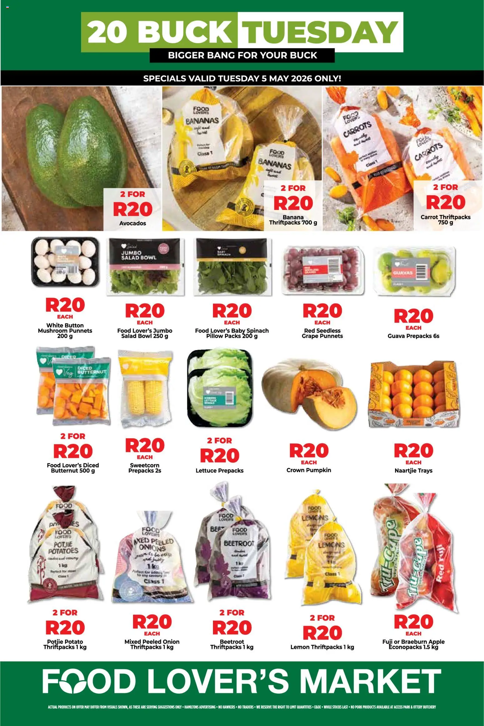 New Food Lover's Market catalogue – valid from 04.05.2026 | Page: 1 | Products: Pillow, Apples, Avocados, Potatoes