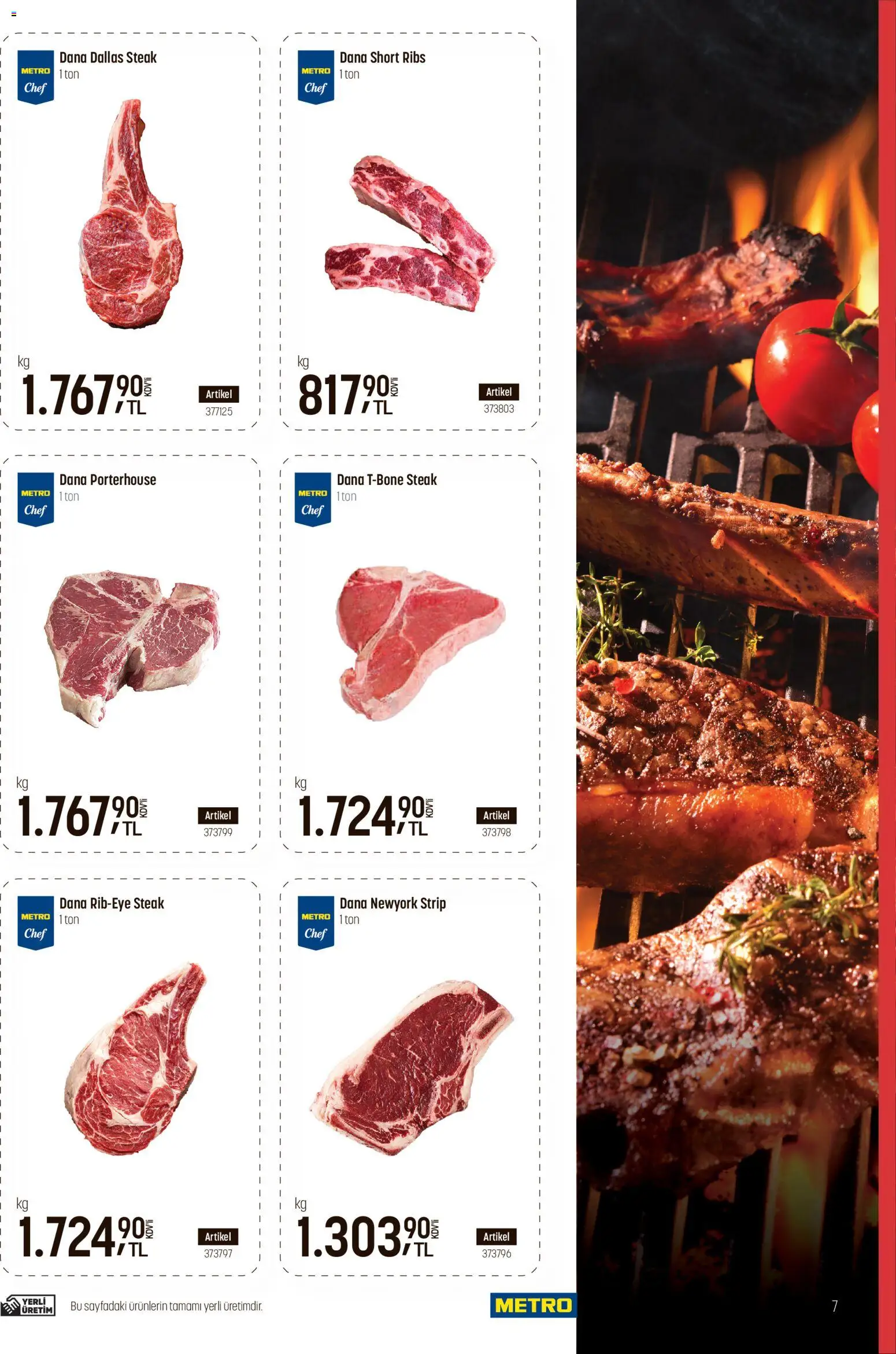 Metro - Fast Food - 17 Eylül 2026 tarihinden itibaren geçerlidir | Sayfa: 7 | Ürünler: Steak