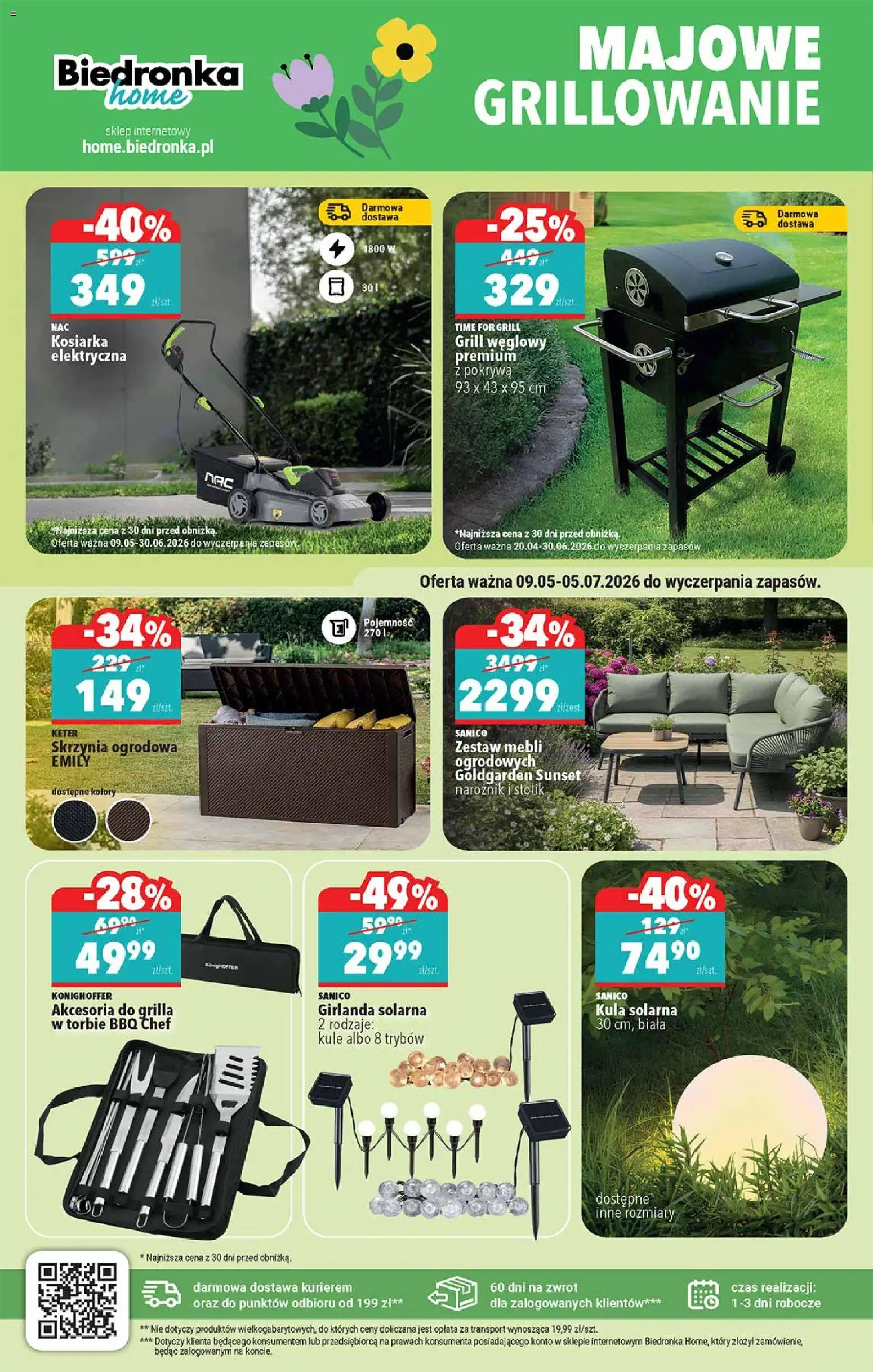 Biedronka gazetka - Hity i inspiracje od 09.05.2026 | Strona: 44 | Produkty: Grill, Kosiarka
