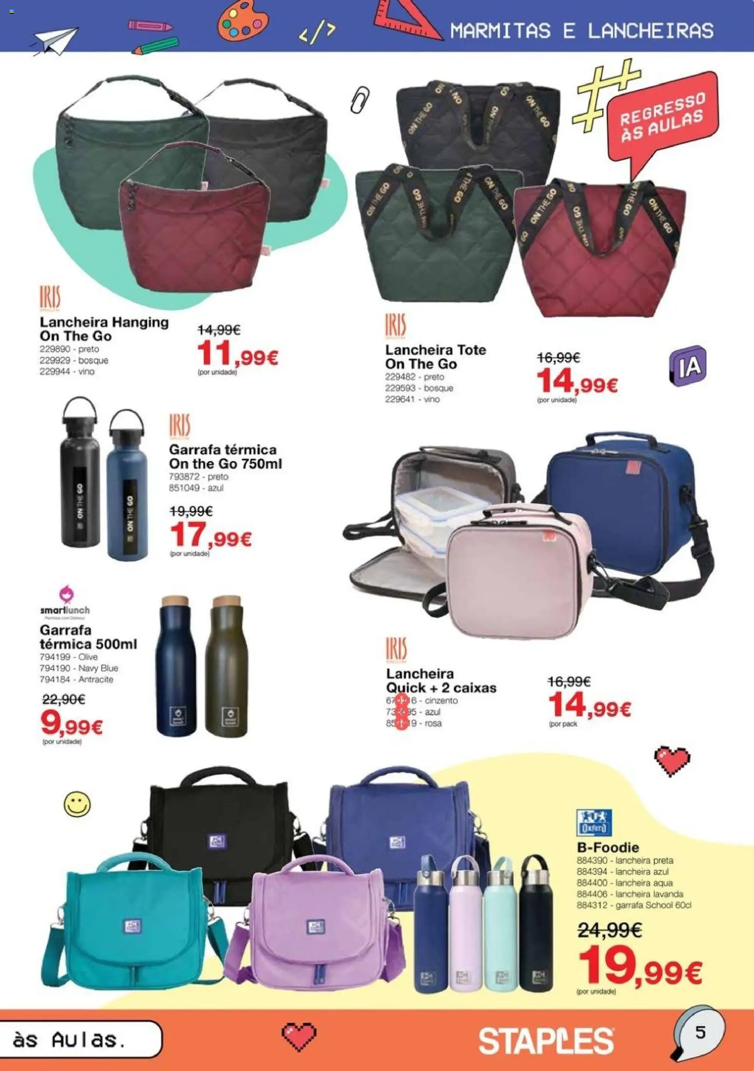 Staples Regresso às Aulas 2026 │ válido de 17/08/2026 | Página: 5 | Produtos: Garrafa térmica