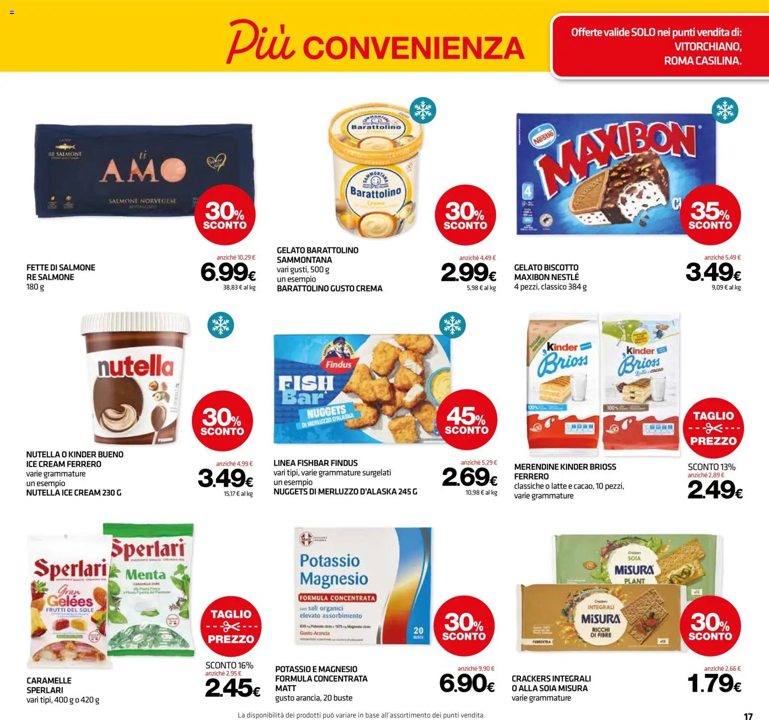 Volantino Superconti del 30/07/2026 | Pagina: 17 | Prodotti: Crema, Merluzzo, Arancia, Menta