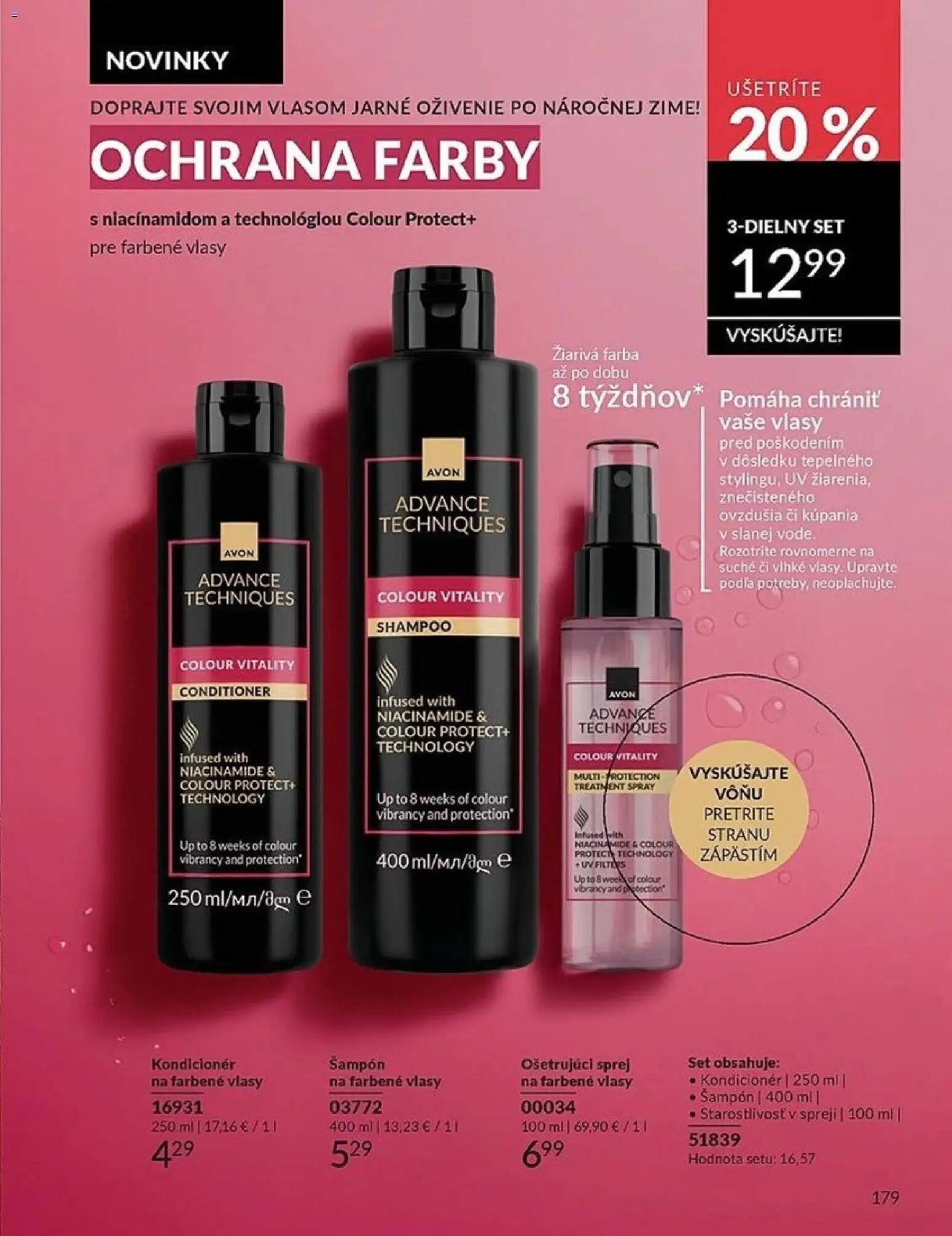 Nové Avon akcie – leták je platný od 01.03.2026 | Strana: 179 | Produkty: Šampón, Kondicionér