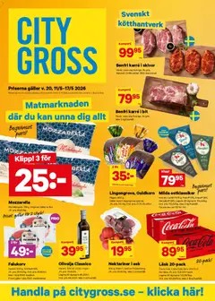 City Gross erbjudanden - Förhandsvisning av reklamblad från butik City Gross aktuell från 11.05.2026