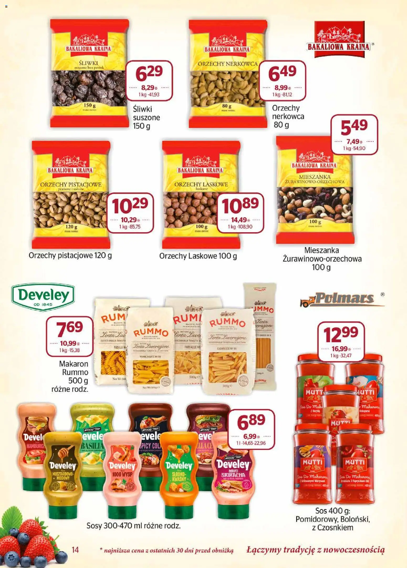 Społem gazetka od 01.06.2026 | Strona: 14 | Produkty: Sriracha, Ser, Makaron, Sos