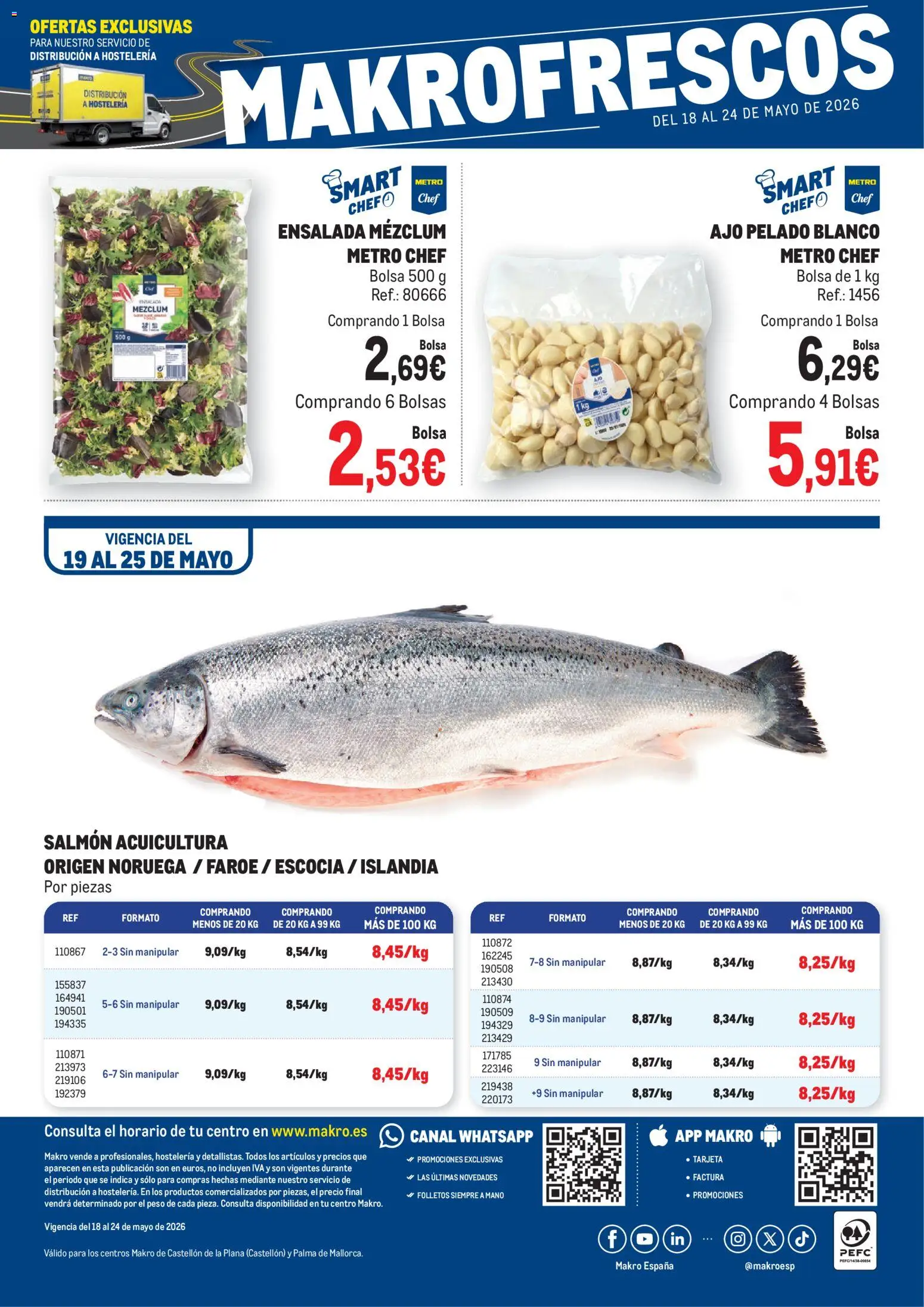 Makro Frescos Palma y Castellón │ válido desde el 18.05.2026 | Página: 5 | Productos: Ensalada, Bolsa, Peso