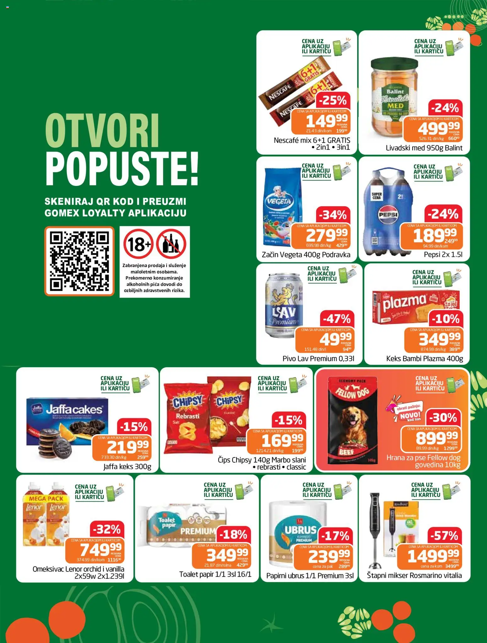 Gomex katalog - važi od 07.10.2026 | Strana: 2 | Proizvode: Keks, Plazma, Podravka, Pica
