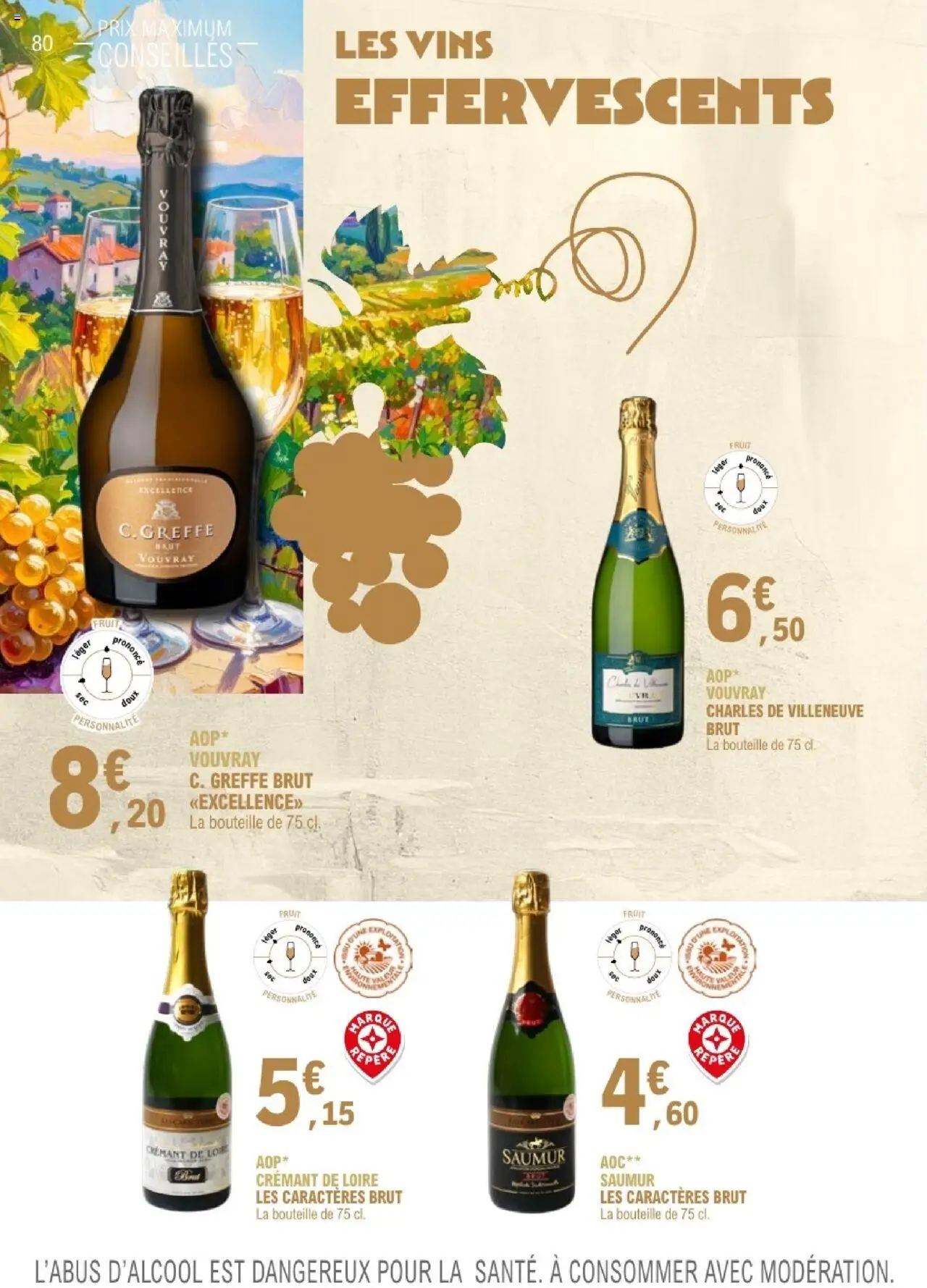 {H1} | Page: 80 | Produits: Crémant de Loire, Crémant, Bouteille