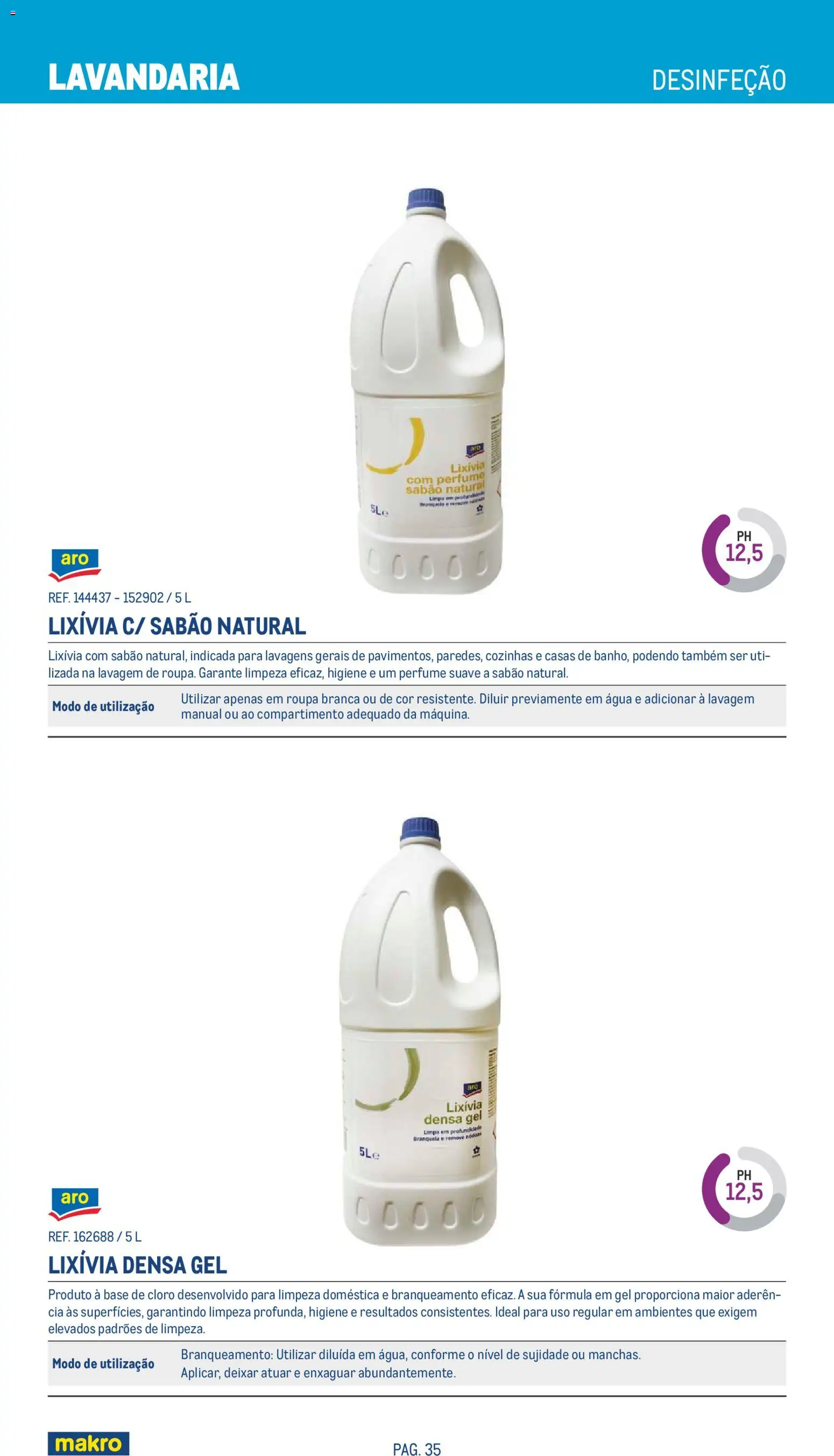 Makro Especial Limpeza 2026 │ válido de 20.05.2026 | Página: 35 | Produtos: Agua, Perfume, Sabão, Base