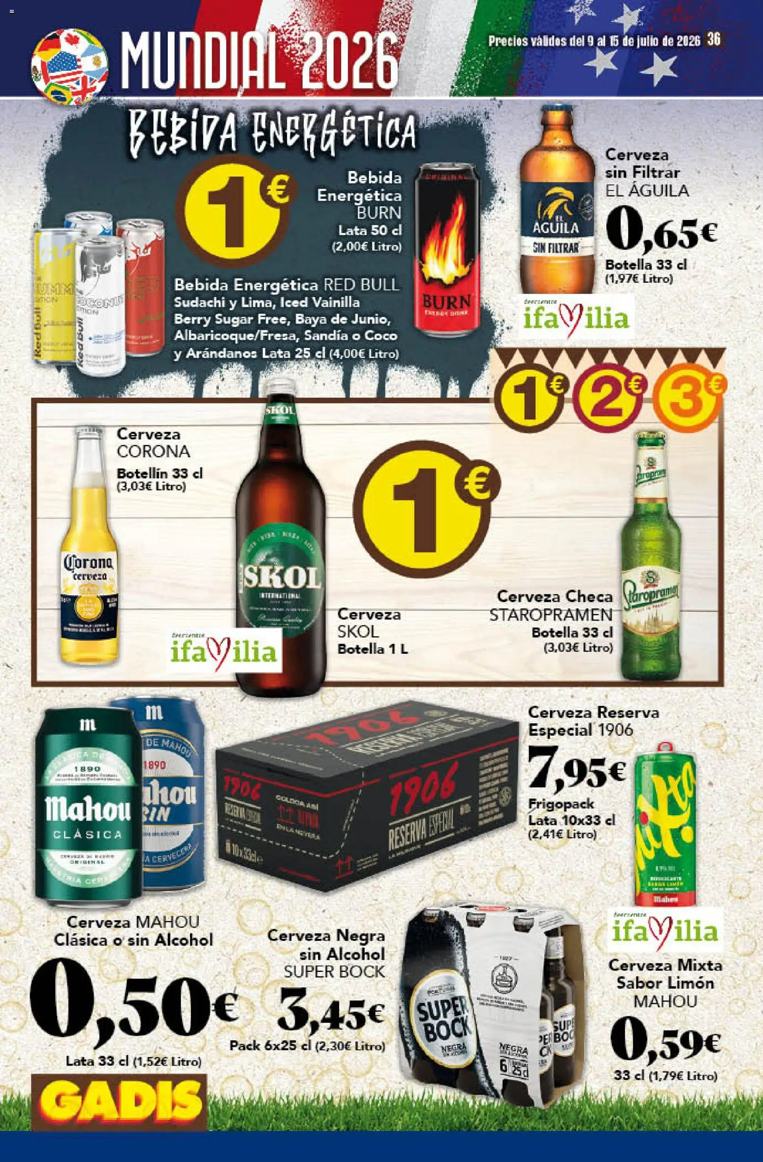 Gadis folleto │ válido desde el 09/07/2026 | Página: 36 | Productos: Cerveza, Τυρόπιτα, Sandía