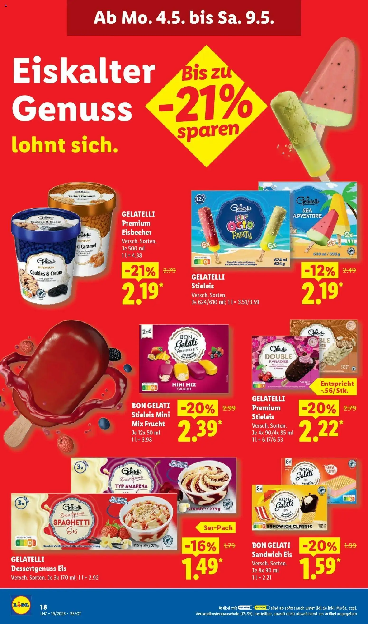 Lidl Prospekt Mahlow – gültig ab 04.05.2026 | Seite: 32 | Produkte: Bourbon, Eis