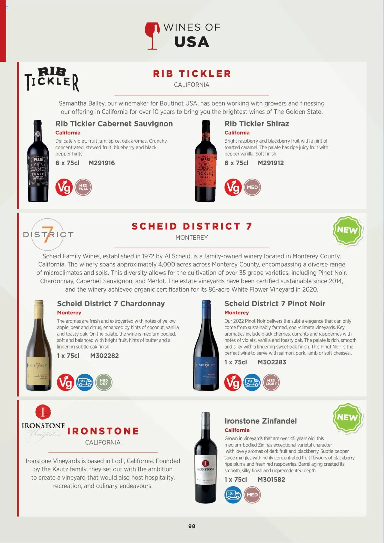 {H1} | Page: 98 | Products: Grape, Butter, Raspberry, Pepper