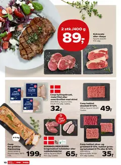 Super Brugsen - Tilbudsavis uge 24 gyldig fra 12.06.2026 | Side: 12 | Produkter: Koteletter, Oksekød, Entrecote, Flæskesteg