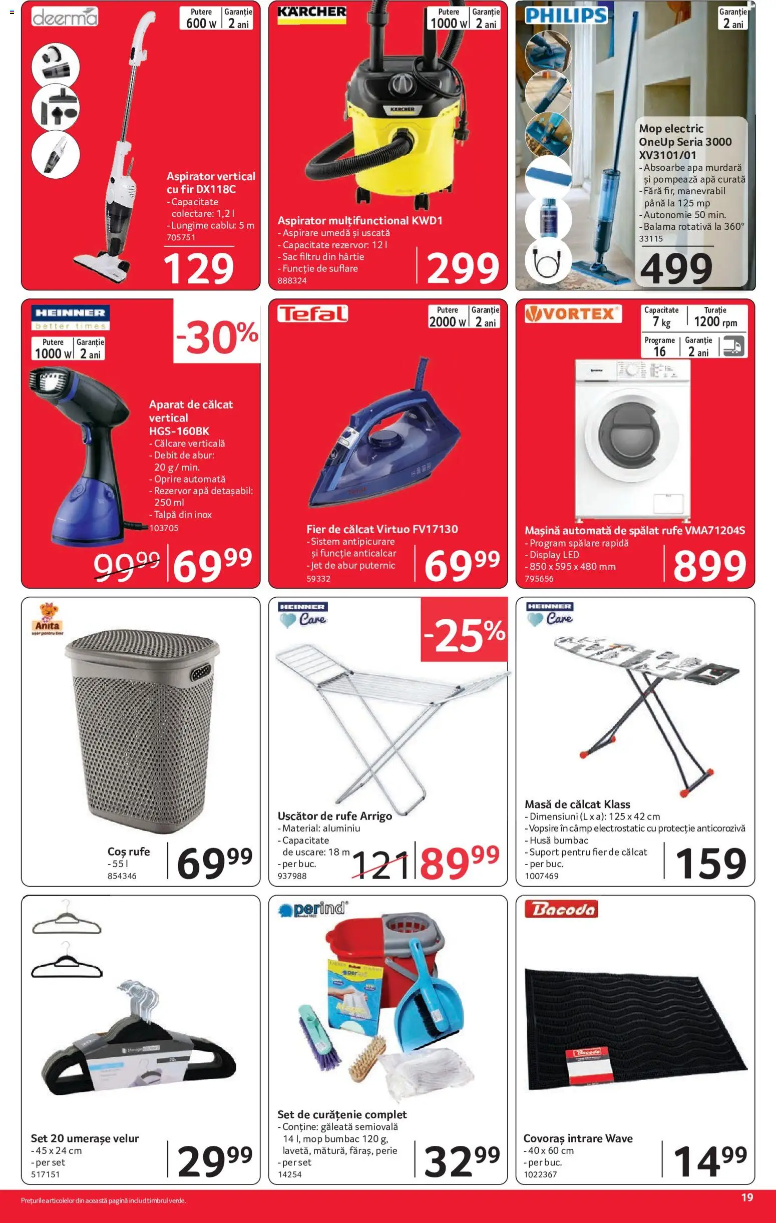 Noul catalog Selgros – valabil de la 04.09.2026 | Pagină: 19 | Produse: Uscător, Coș, LED, Perie