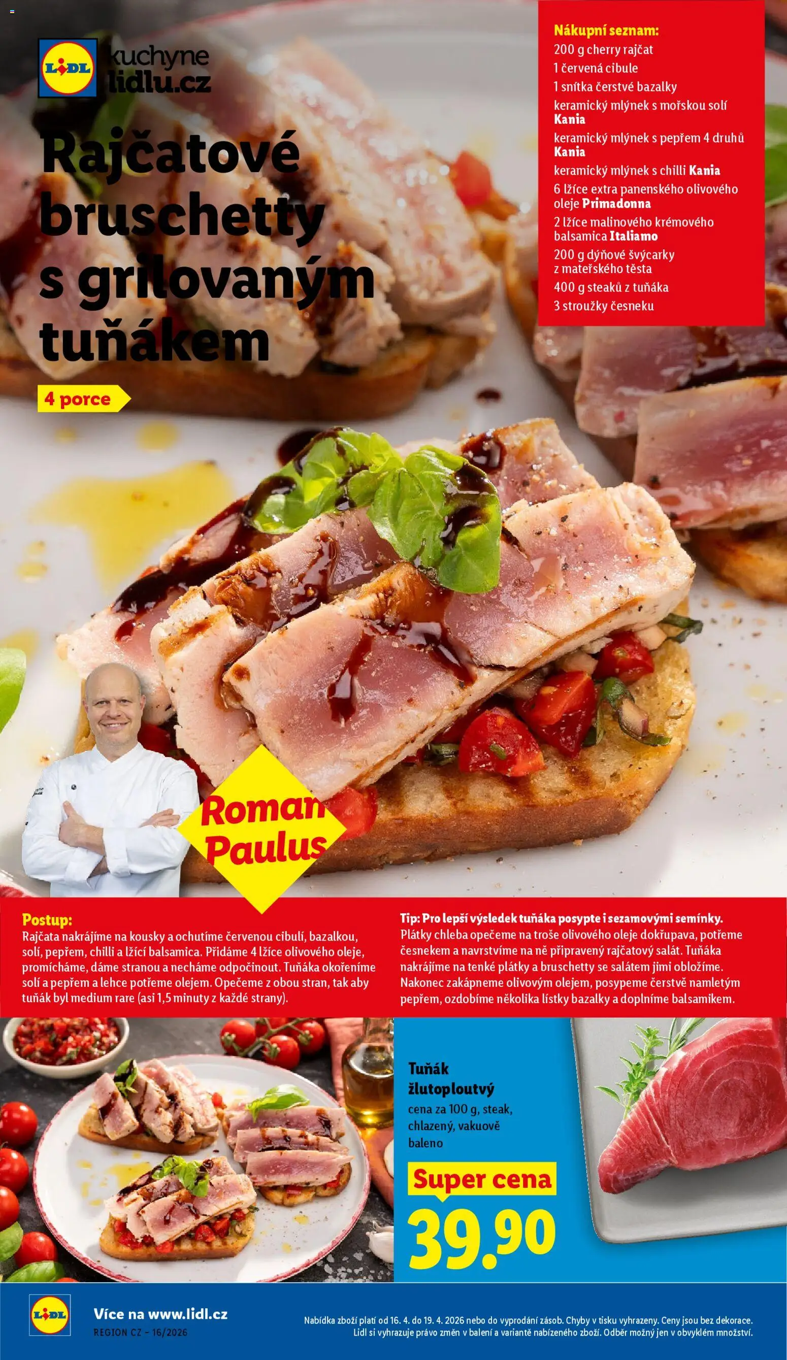 Lidl leták od 16.04.2026 | Strana: 21 | Produkty: Tuňák, Oleje, Rajčata, Kuchyně
