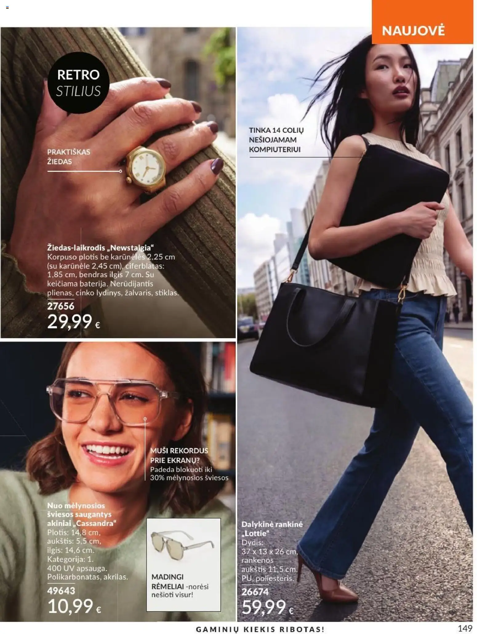 AVON akcijos nuo 2026.09.01 | Puslapis: 149 | Prekių: Bendras, Rankinė, Akiniai