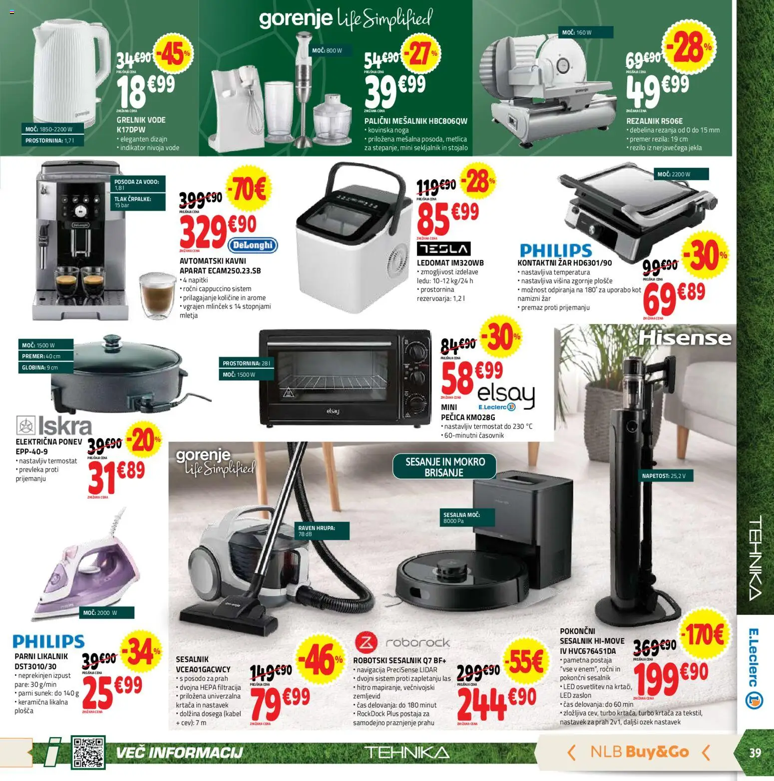 Novi E.leclerc katalog ponudbe – veljaven od 10.06.2026 | Stran: 39 | Izdelki: Mesalnik, Kabel, Pecica, Zar