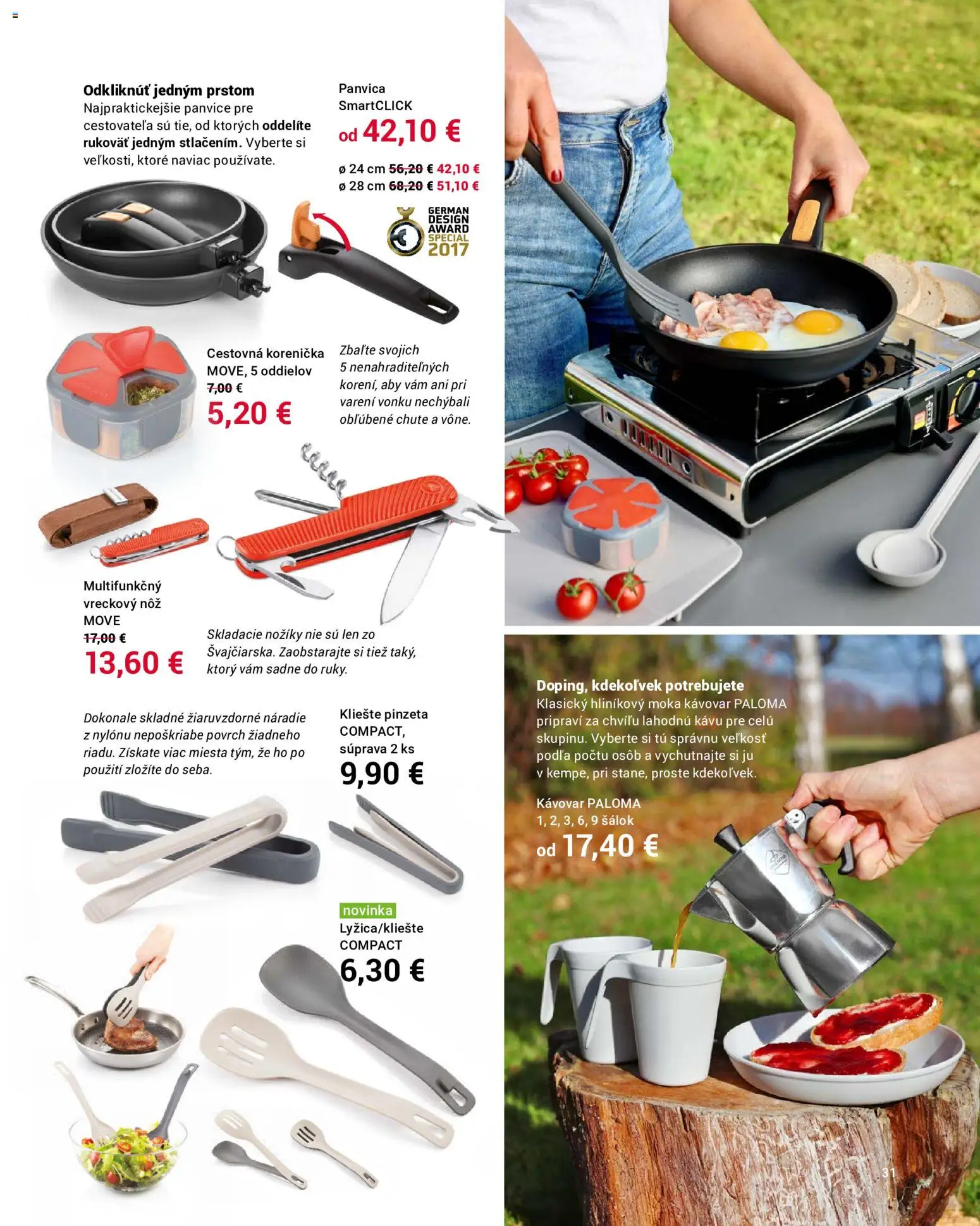 Nové TESCOMA akcie – leták je platný od 01.06.2026 | Strana: 31 | Produkty: Náradie, Kávovar, Panvica