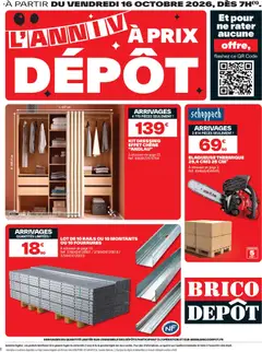 Brico Dépôt - Prévisualisation de Brico Dépôt - l'anniv à prix dépôt valide à partir de 16/10/2026