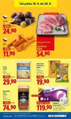Náhled letáku FLORALYS Toaletní papír, 16 x 160 útržků, 4vrstvý, extra měkký, 100% celulóza, 100 útržků = 4,68 Kč od 17.09.2026 | Strana: 41