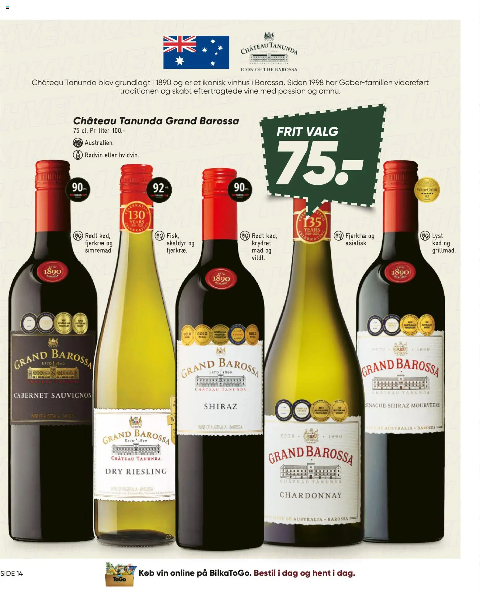 Bilka tilbudsavis – gyldig fra 30/10/2026 | Side: 14 | Produkter: Vin, Rødvin