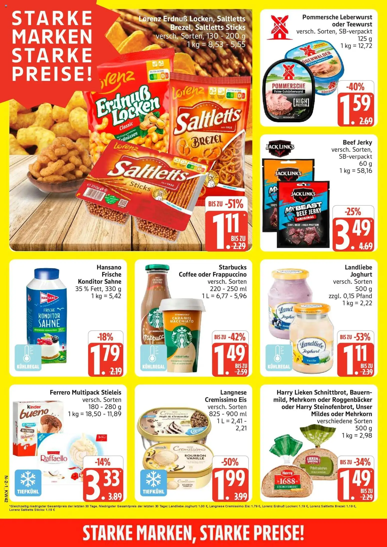 Edeka Prospekt Rostock (ab 12.10.2026) » Angebote Online | Seite: 2 | Produkte: Raffaello, Vanille, Bourbon, Eis