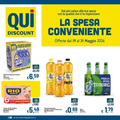 Anteprima del volantino Qui Discount volantino valido a partire dal 19.05.2026