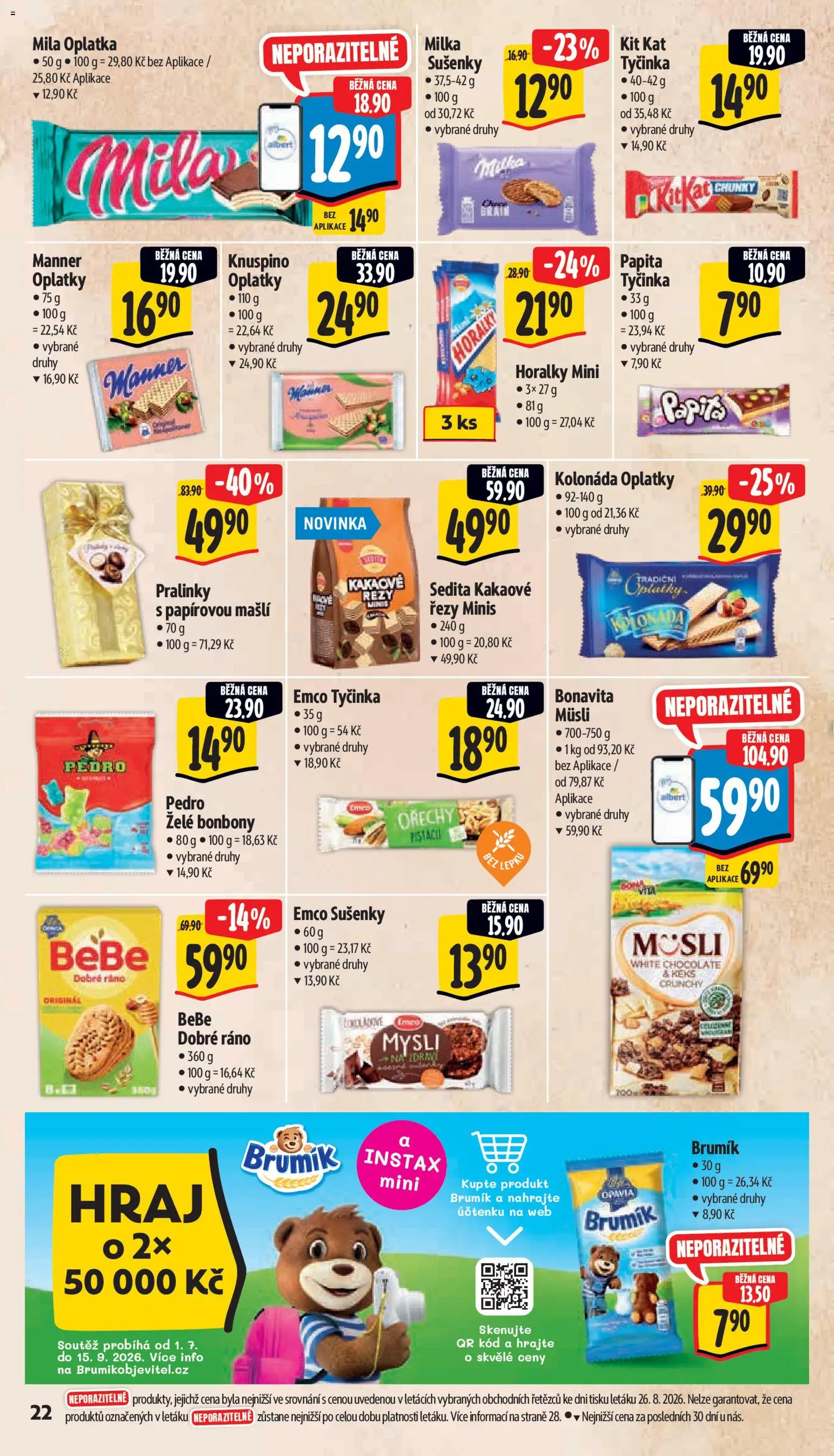 Albert leták - Hypermarket od 02.09.2026 | Strana: 30 | Produkty: Tyčinka Kit Kat, Müsli, Oplatky, Bebe