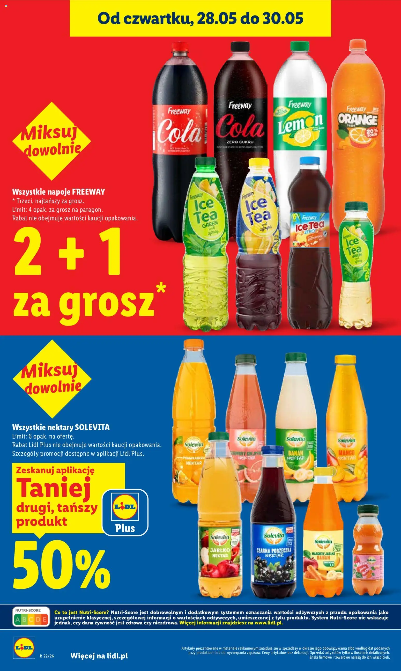 Lidl Polsko leták od 28.05.2026 | Strana: 22 | Produkty: Banán, Solevita, Ice tea, Cola
