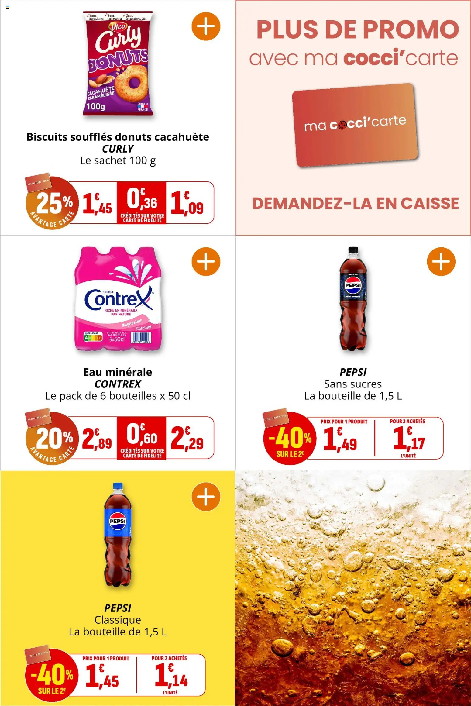 {H1} | Page: 22 | Produits: Cacahuète, Bouteille, Pepsi, Biscuits