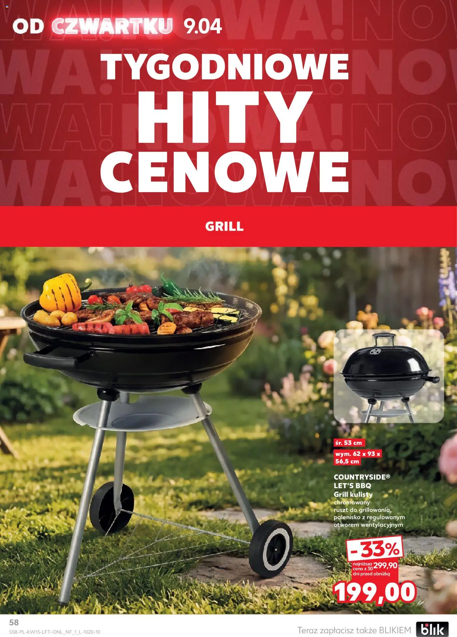 Kaufland gazetka od 09.04.2026 | Strona: 58 | Produkty: Grill, Ruszt