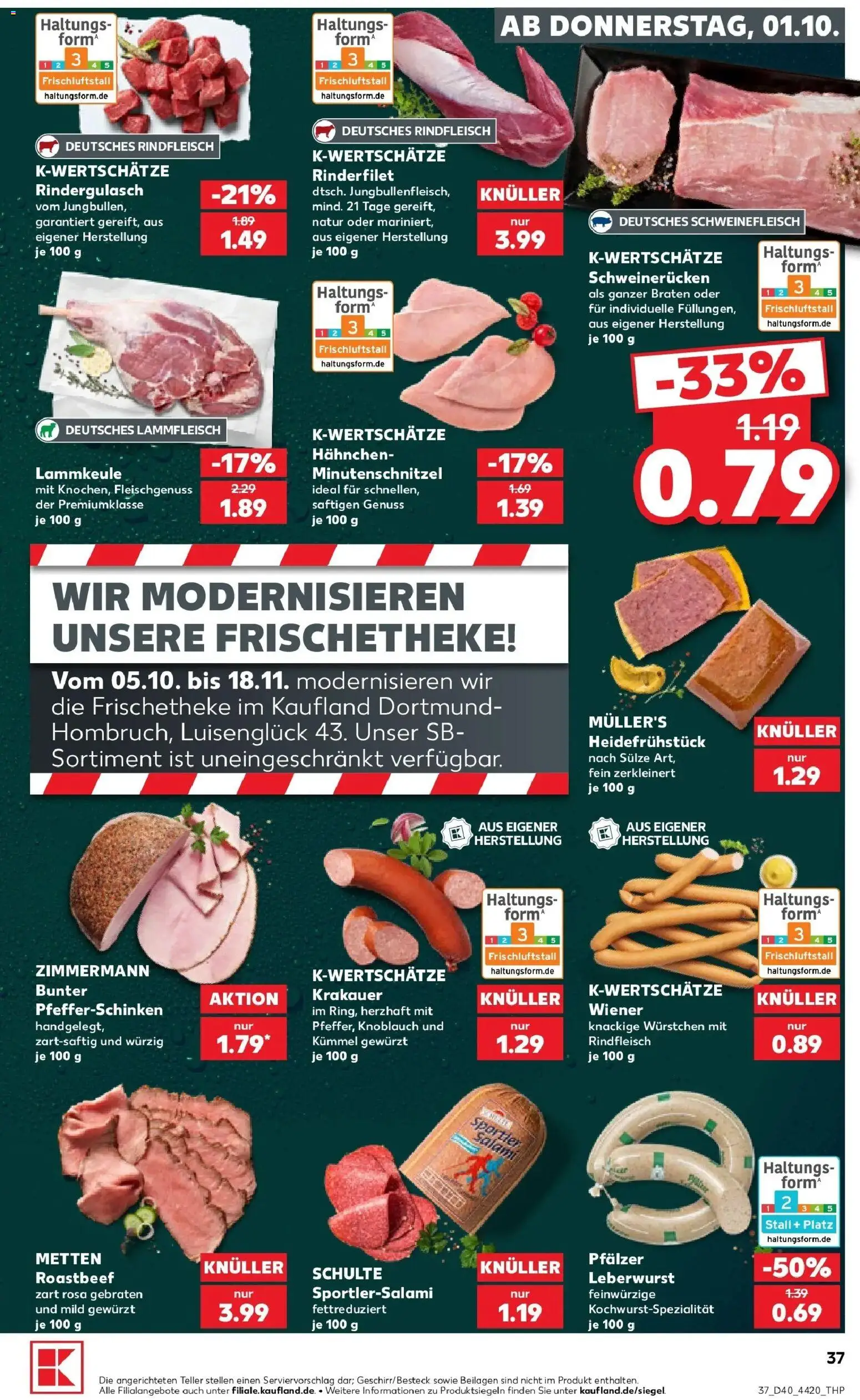 Prospekt Kaufland ab 28.09.2026 » Angebote Online zum Blättern | Seite: 47 | Produkte: Beilagen, Lammkeule, Rindergulasch, Hahnchen