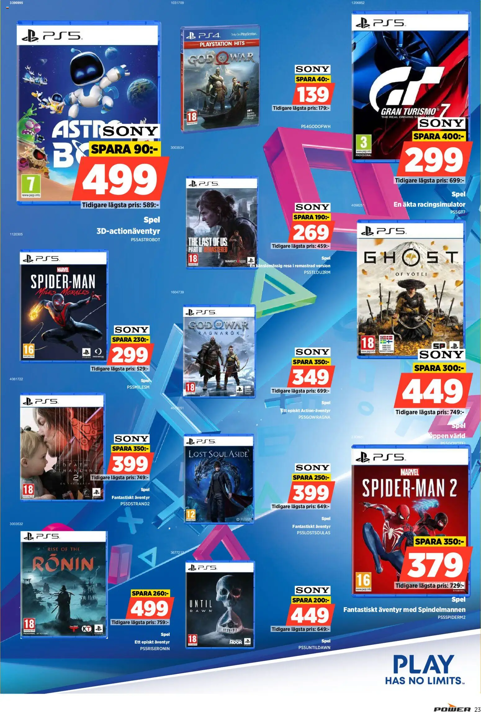 Power reklamblad aktuell från 01.06.2026 | Sida: 23 | Produkter: Playstation, Spel