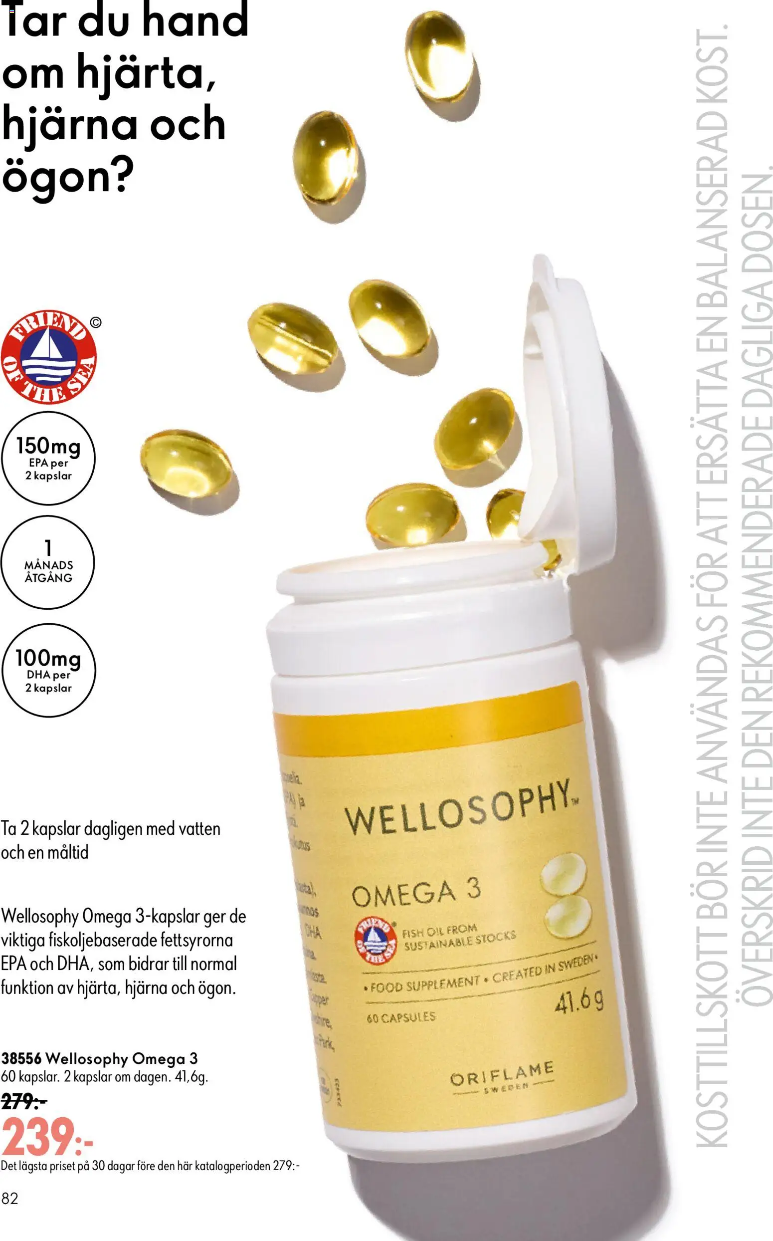 Oriflame reklamblad aktuell från 16/09/2026 | Sida: 82 | Produkter: Kapslar, Vatten, Omega