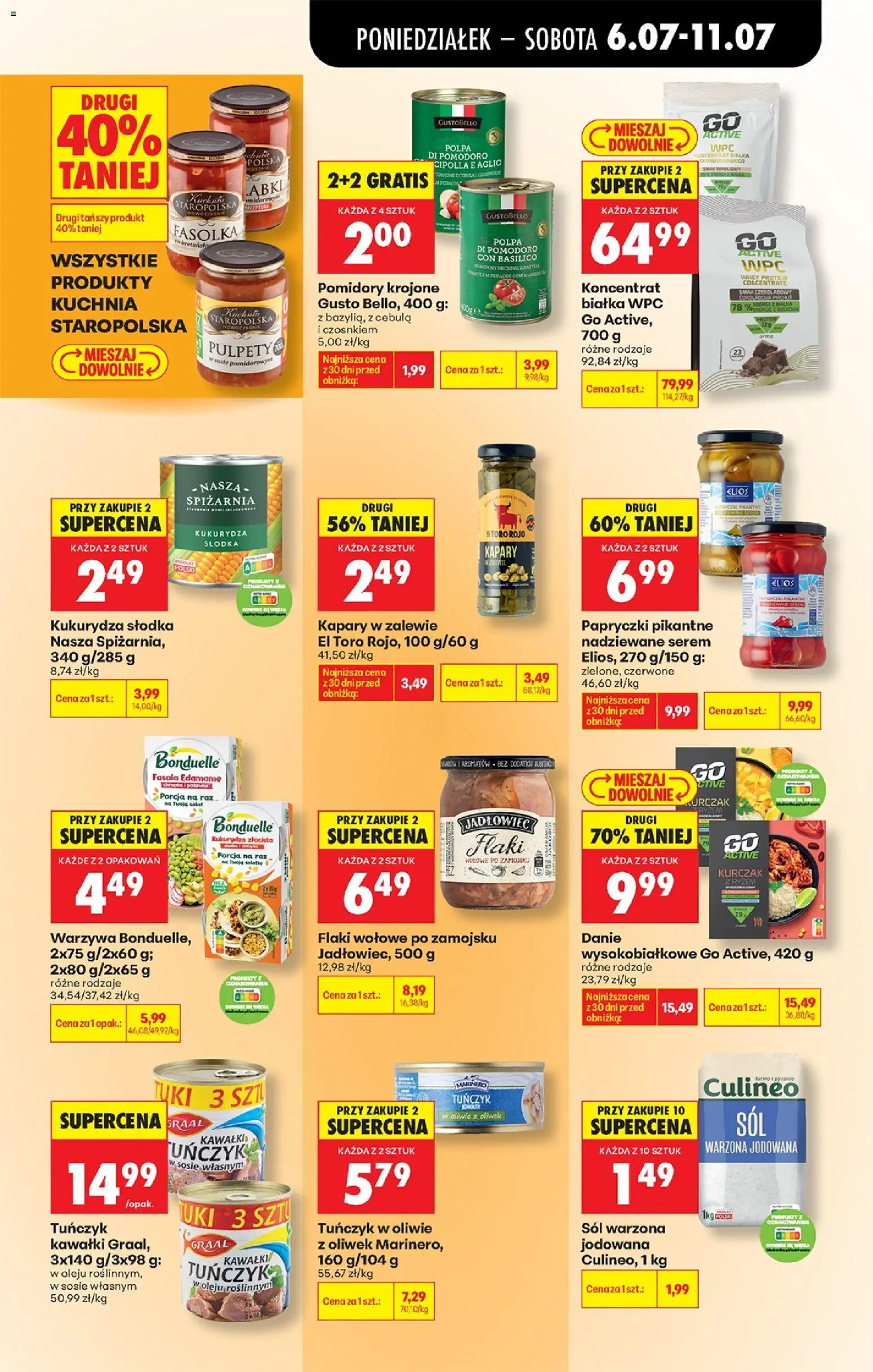 Biedronka Polsko leták od 06.07.2026 | Strana: 51 | Produkty: Salát, Kapary, Edamame, Protein