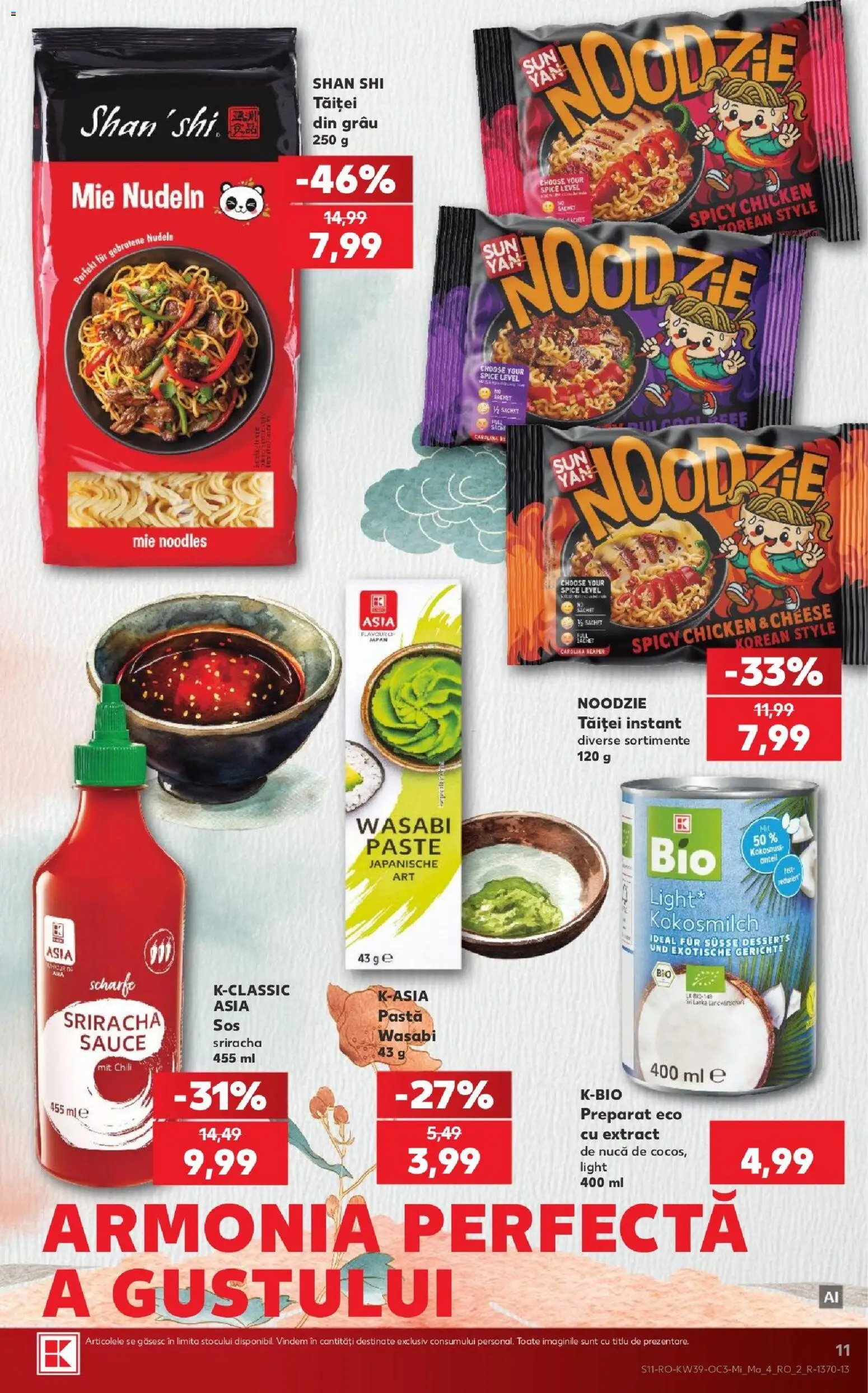 Noul catalog Kaufland – valabil de la 23.09.2026 | Pagină: 11 | Produse: Pantofi, Bluză, Șosete, Boxeri