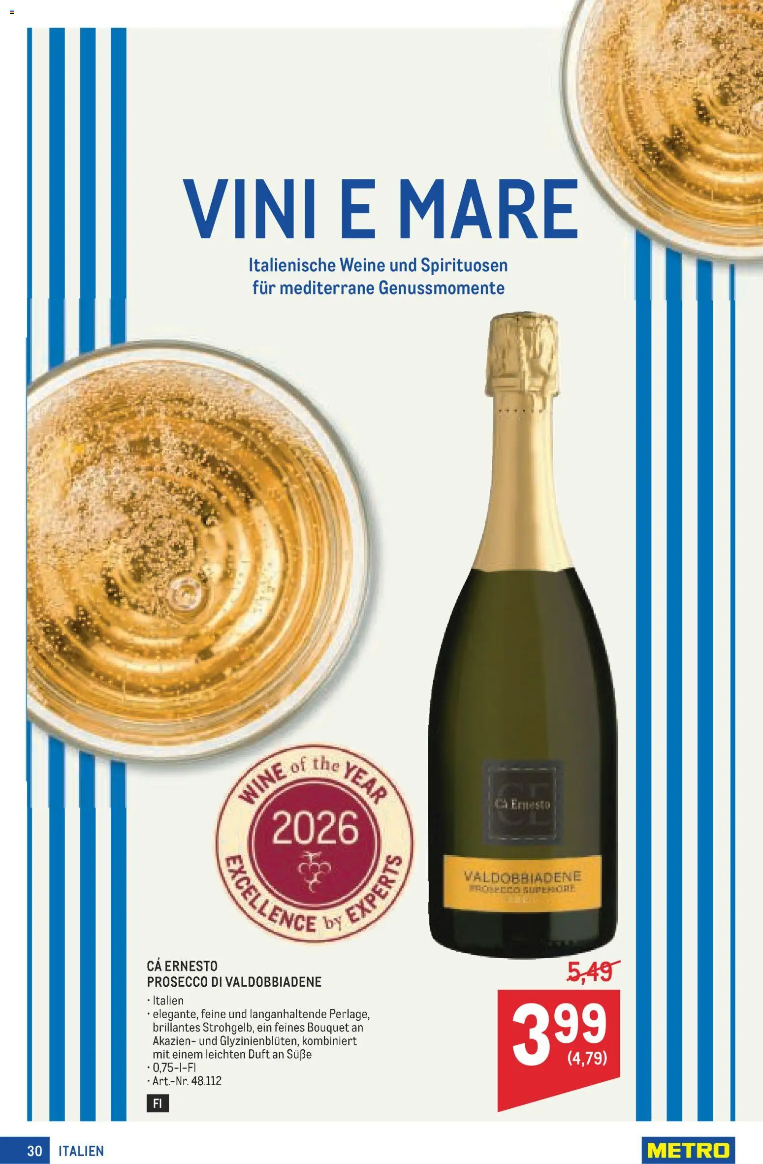 Metro angebote Profi gültig ab 01.10.2026 | Seite: 30 | Produkte: Prosecco, Duft