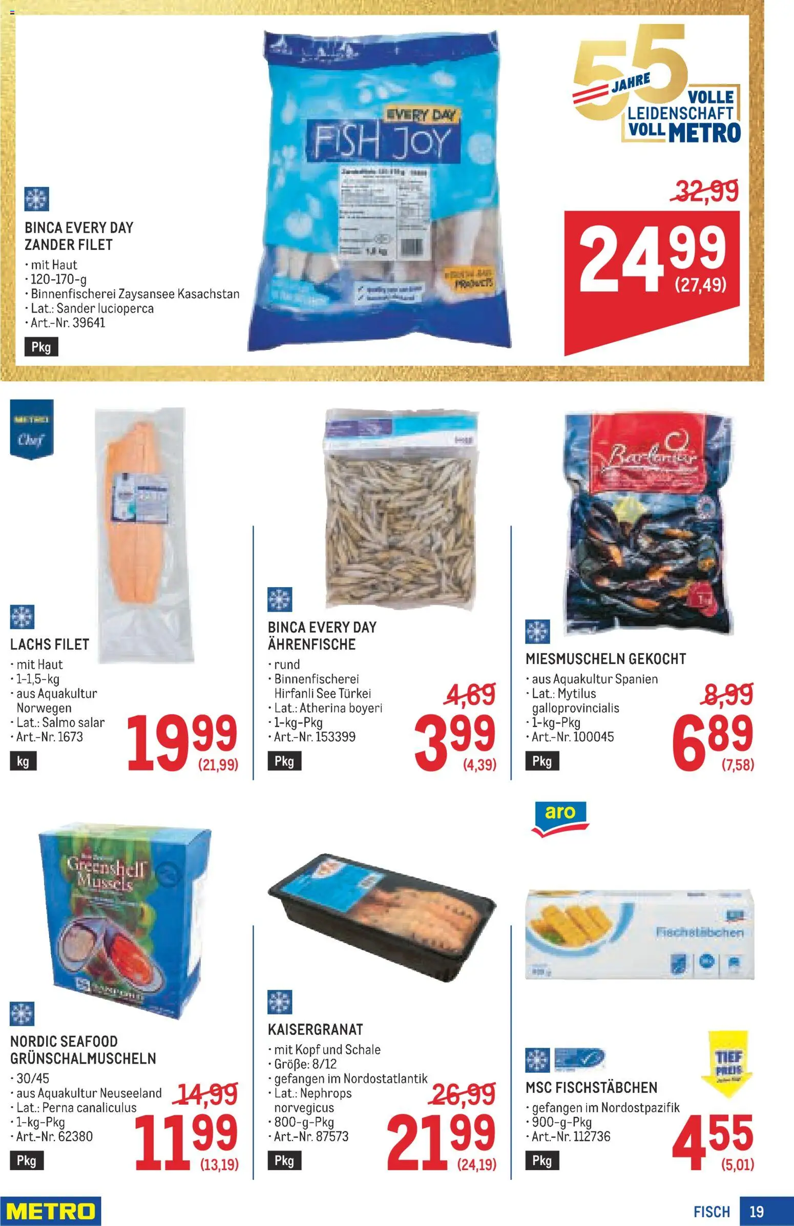 Metro angebote Profi gültig ab 25.06.2026 | Seite: 19 | Produkte: Fisch