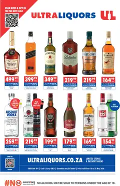 Ultra Liquors specials catalogue – valid from 16.05.2026