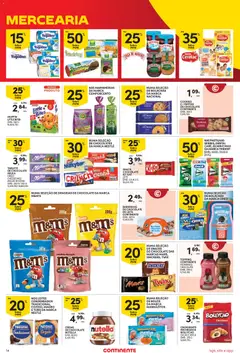 Pré-visualização Continente Semanal Continente Bom Dia válido de 07/07/2026 | Página: 16 | Produtos: Avelãs, Banana, Chocolates, Chocolate