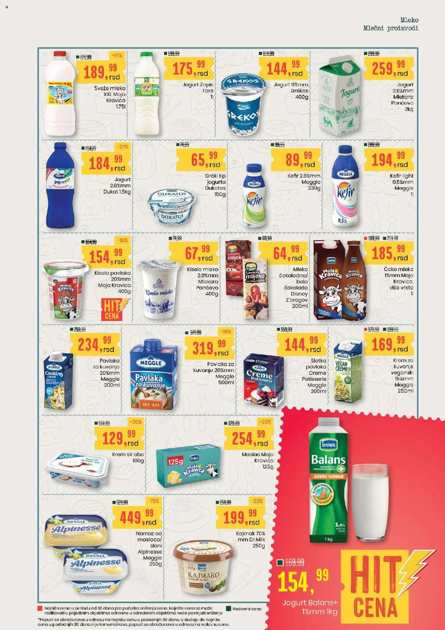 Aroma Market katalog - važi od 06.08.2026 | Strana: 5 | Proizvode: Maslac, Sveže mleko, Mleko, Čokolada