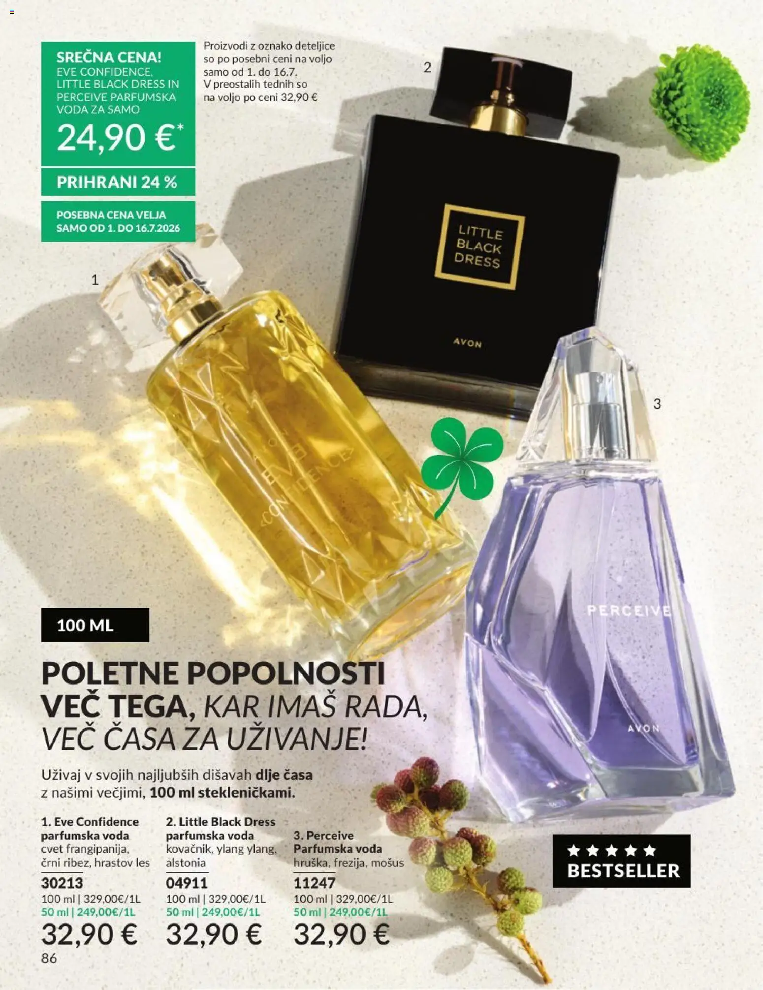 Novi Avon katalog ponudbe – veljaven od 30.06.2026 | Stran: 86 | Izdelki: Voda, Parfumska voda
