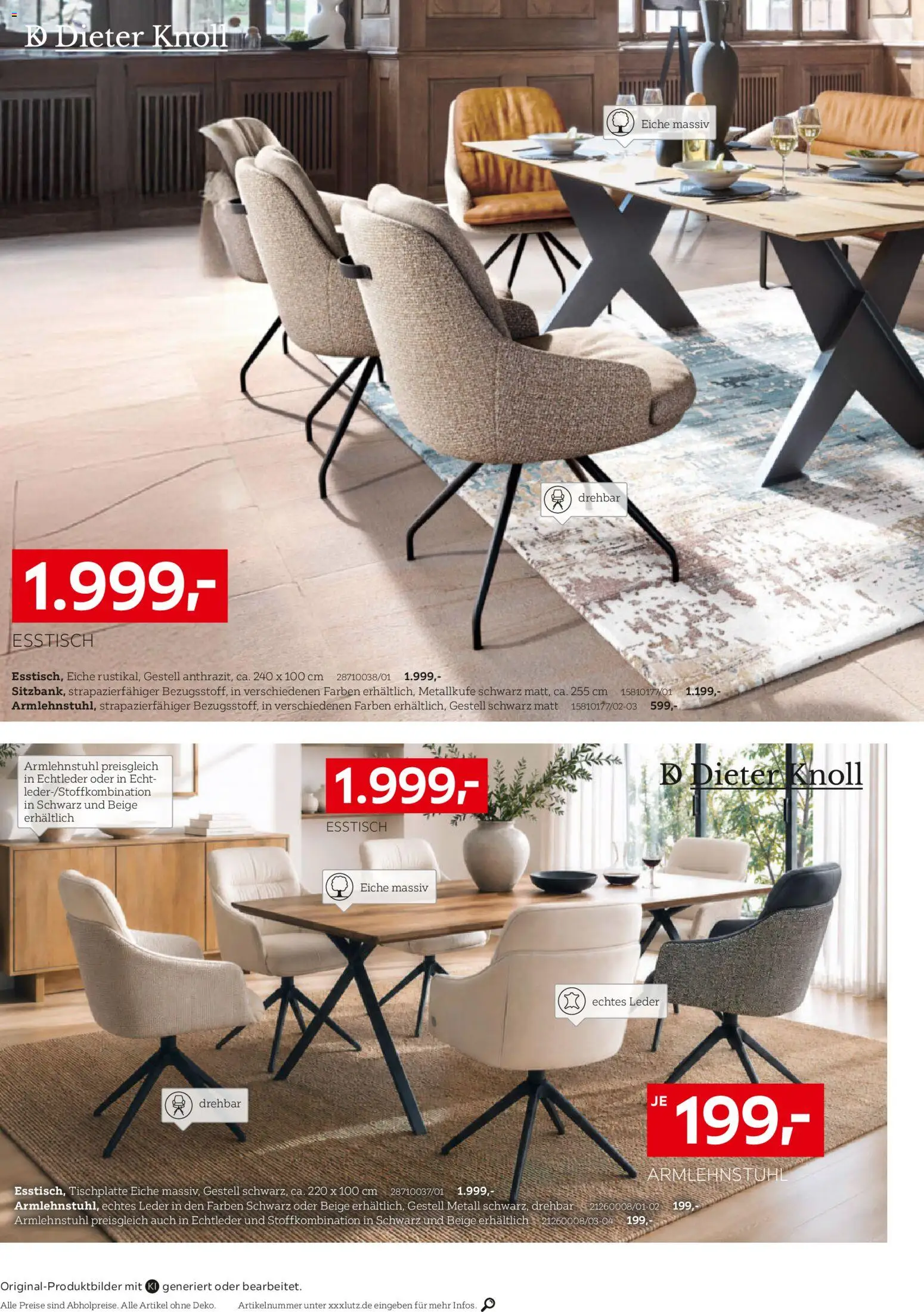 XXXLutz Marken Spezial – gültig ab 10.10.2026 | Seite: 2 | Produkte: Esstisch