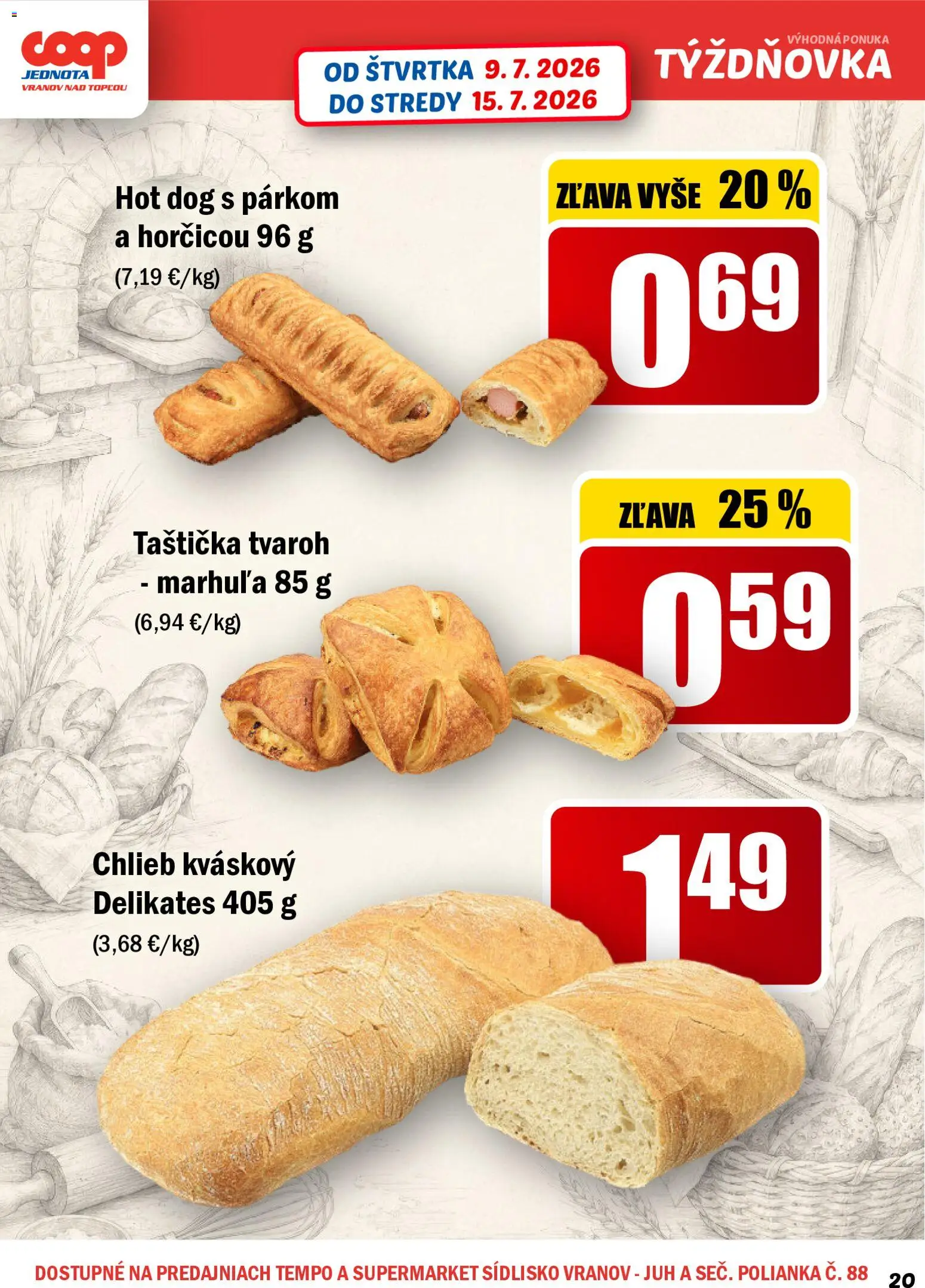 Nové COOP Jednota akcie – leták je platný od 09.07.2026 | Strana: 20