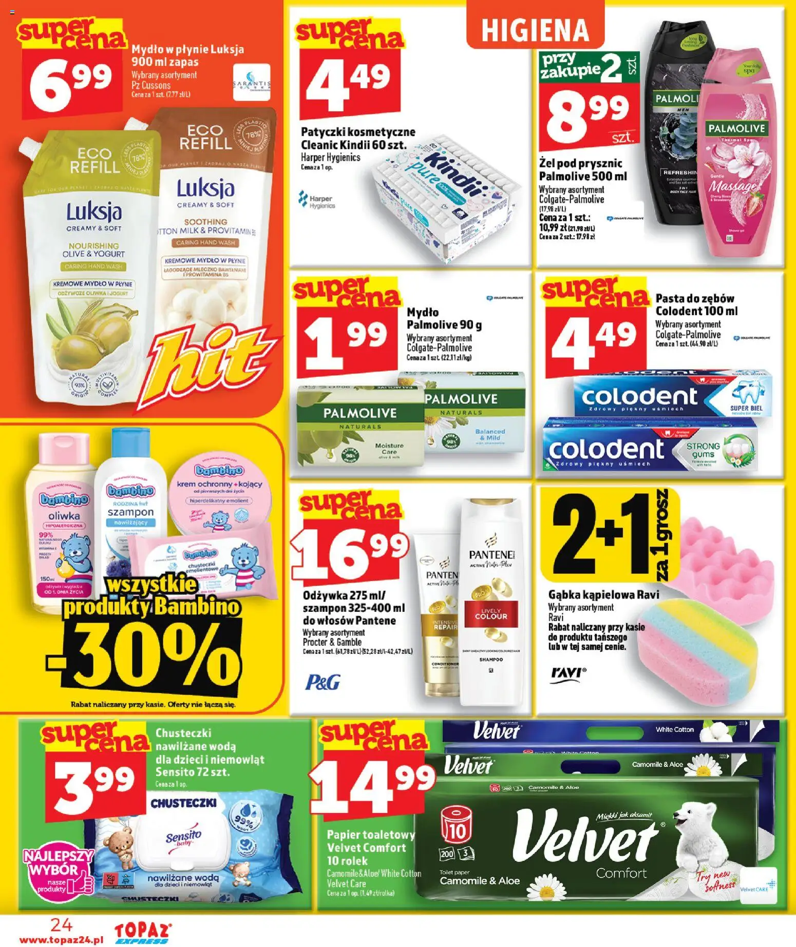 Topaz gazetka - Express od 13.08.2026 | Strona: 24 | Produkty: Jogurt, Szampon, Odżywka, Pasta do zębów