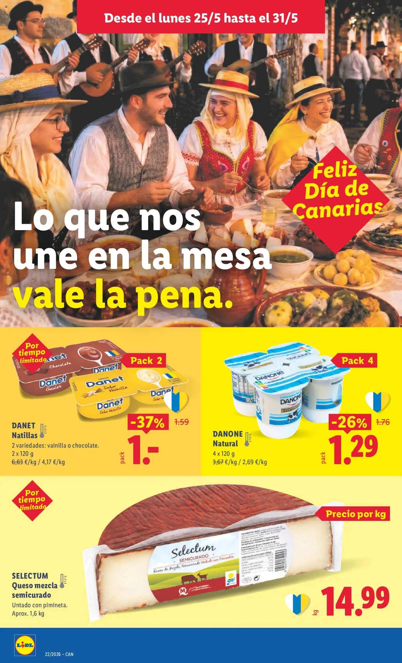 Lidl folleto │ válido desde el 18.05.2026 | Página: 16 | Productos: Queso, Chocolate, Mesa