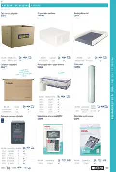 Vista previa Makro catálogo válido desde el 19/06/2024 | Página: 409 | Productos: Lomo, Calculadora, Bandeja, Caja