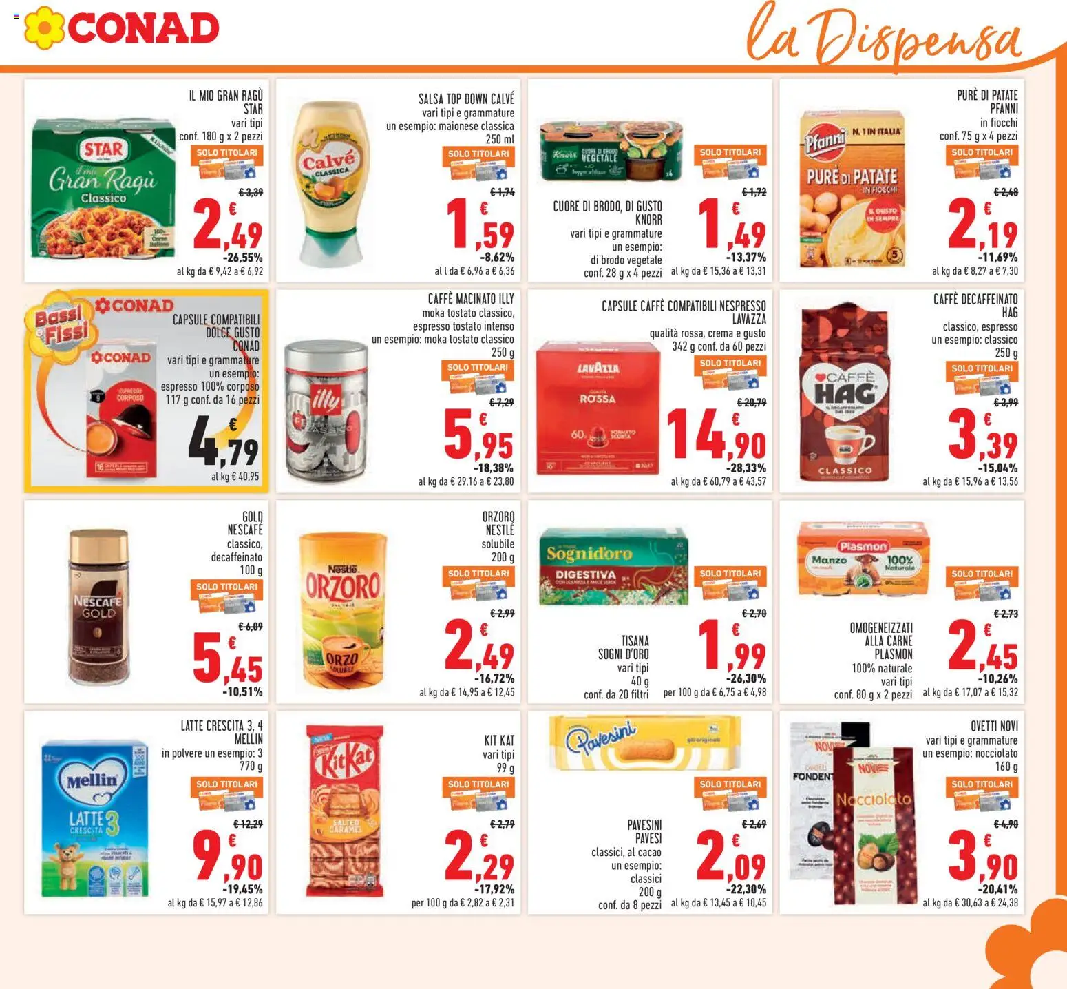 Volantino Conad del 11.03.2026 | Pagina: 15 | Prodotti: Fiocchi, Salsa, Top, Cacao