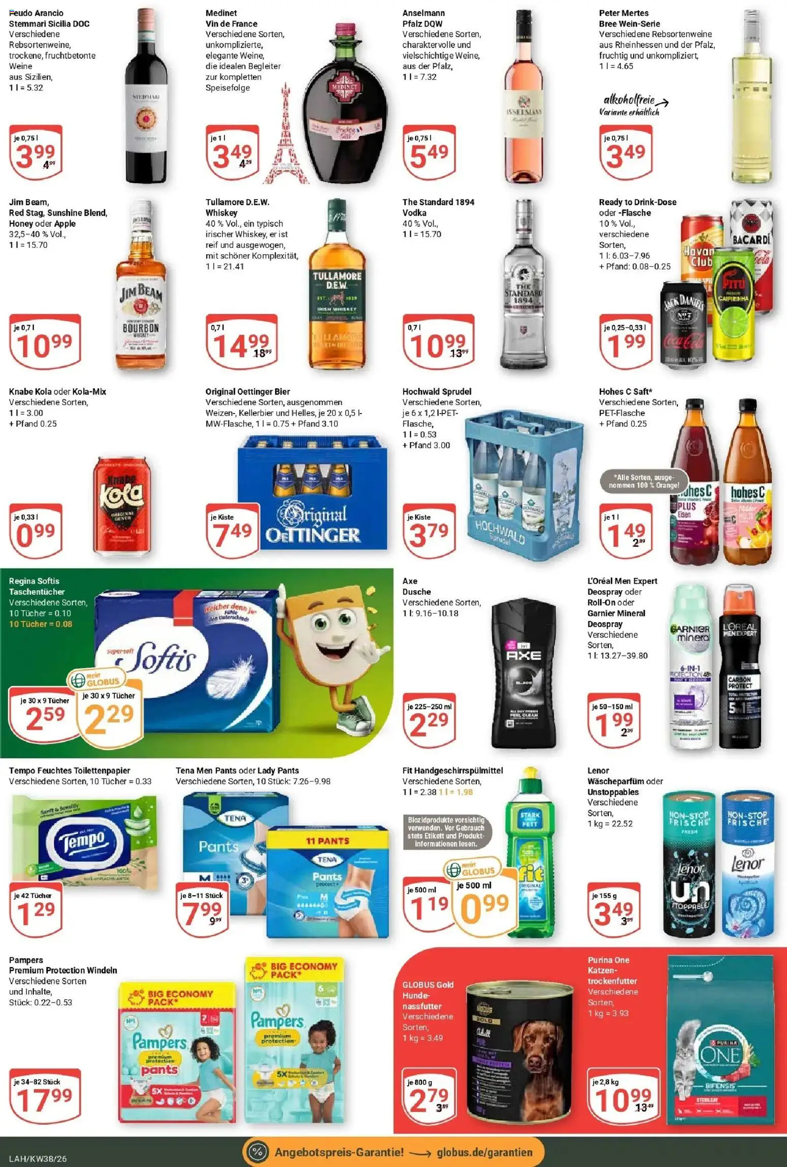 Globus Prospekt Lahnstein (ab 14.09.2026) » Angebote online | Seite: 5 | Produkte: Pampers, Bree, Tempo, Vodka
